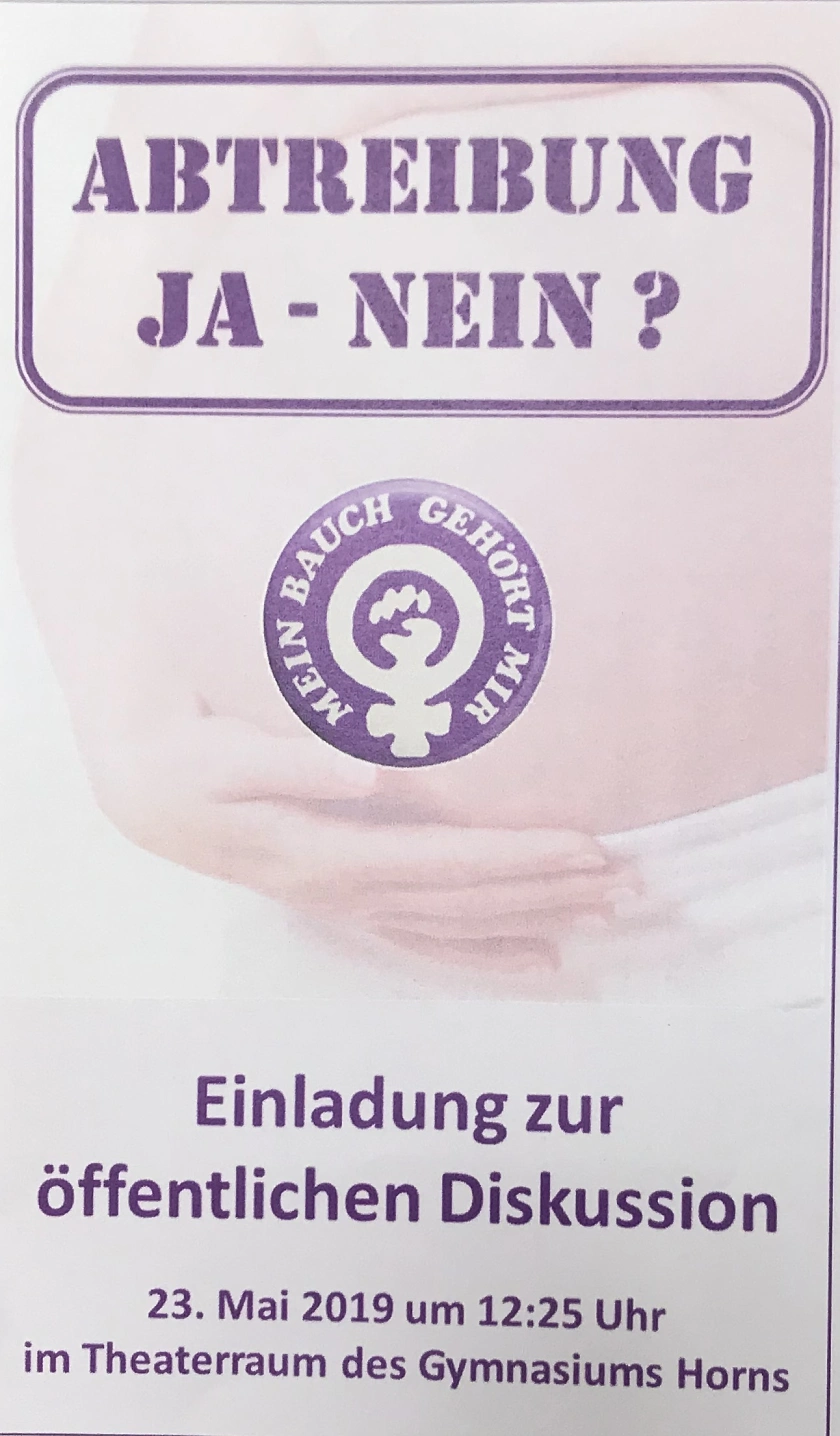 Foto der Einladung zur Debatte