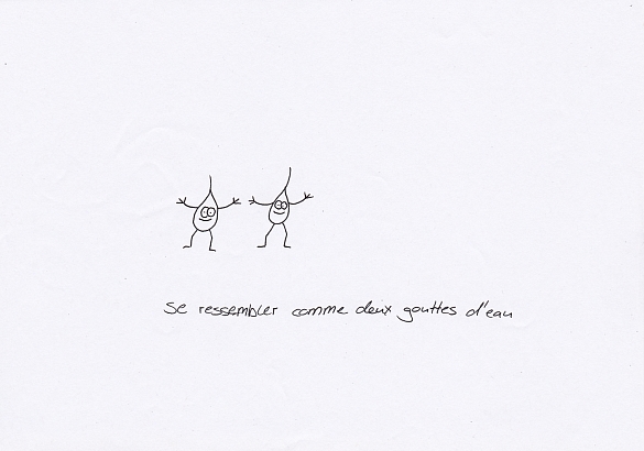 Redewendungen auf Französisch grafisch dargestellt