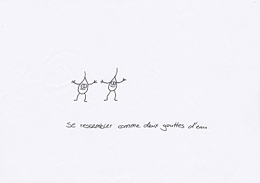 Redewendungen auf Französisch grafisch dargestellt