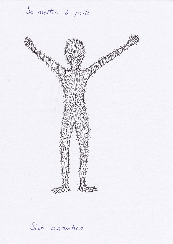 Redewendungen auf Französisch grafisch dargestellt