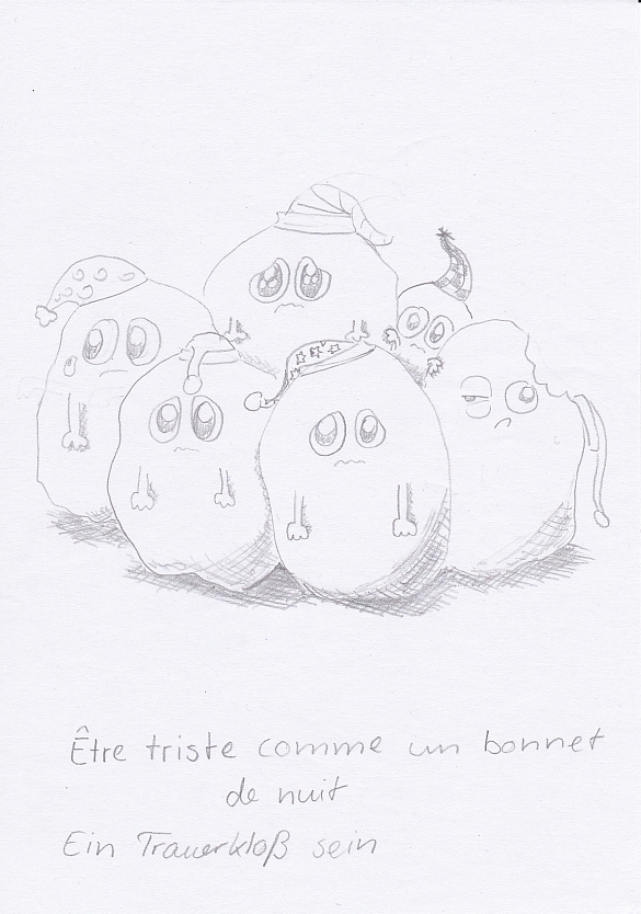 Redewendungen auf Französisch grafisch dargestellt