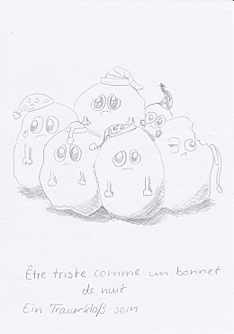 Redewendungen auf Französisch grafisch dargestellt