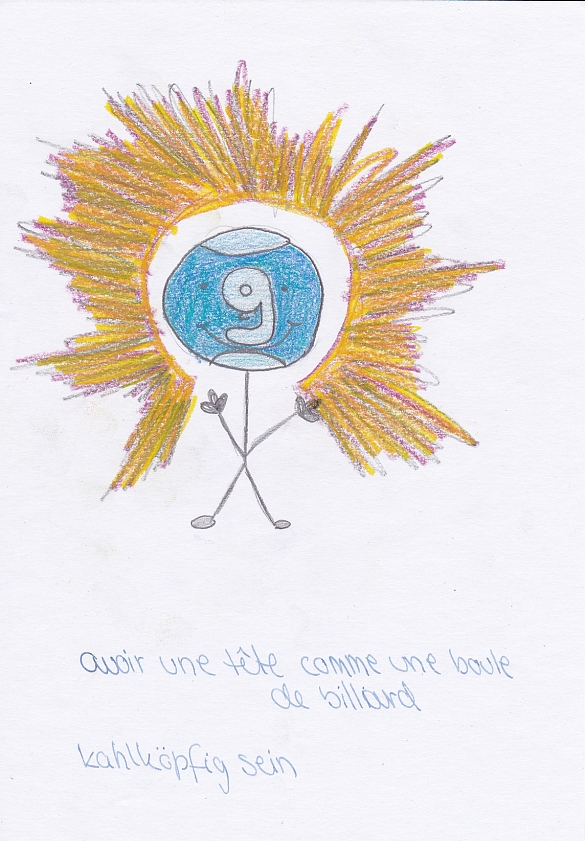 Redewendungen auf Französisch grafisch dargestellt