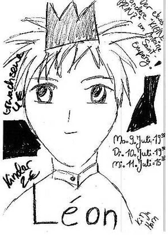 Werbeplakat des Stücks mit Daten