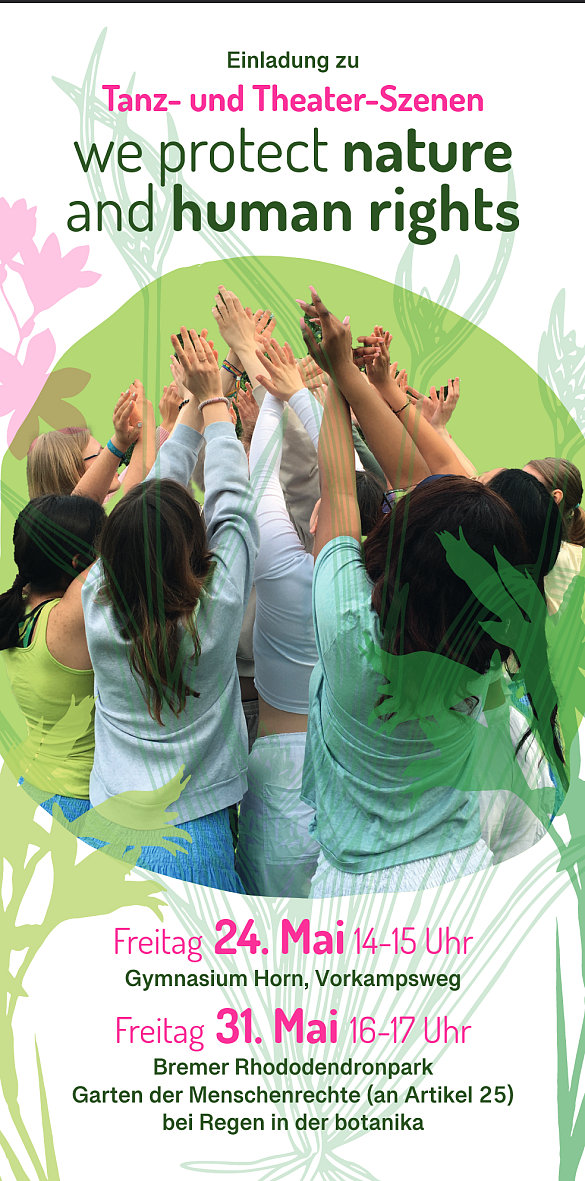 Plakat des Stücks mit einer Gruppe von Schülern und den Daten